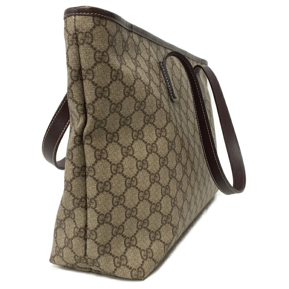Gucci monogram Supreme brown Bag GG coated leather canvas Tote GG